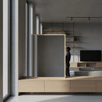 Miroir rectangulaire bois naturel