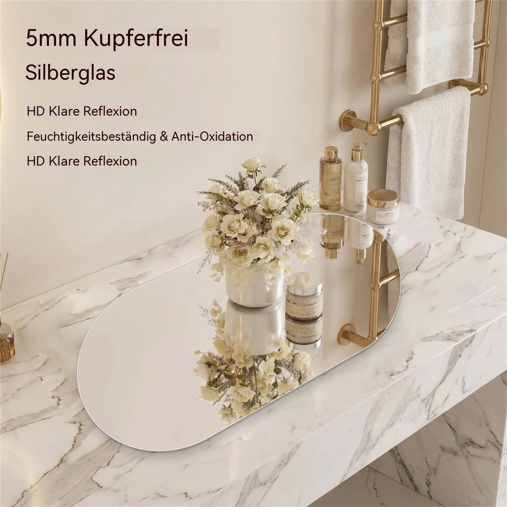 Miroir intelligent ovale sans cadre