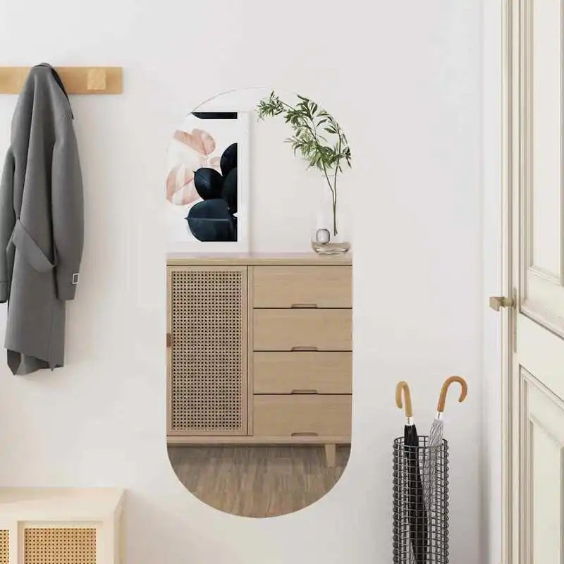 Miroir LED ovale à lumière colorée