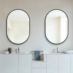 Miroir arche noir aluminium HD
