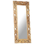Miroir bois de manguier sculpté