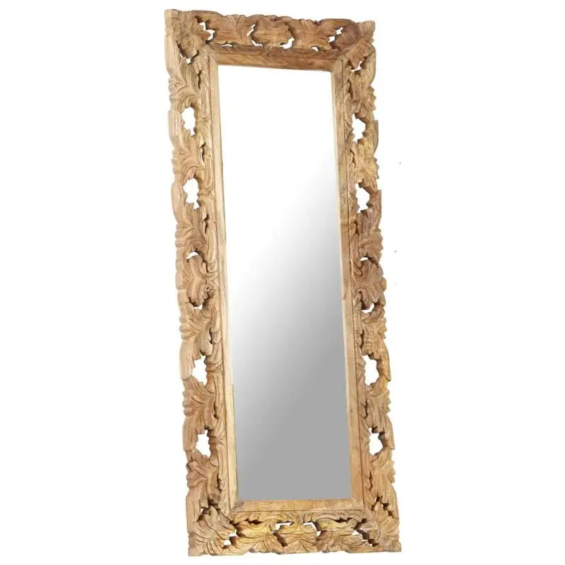 Miroir bois de manguier sculpté