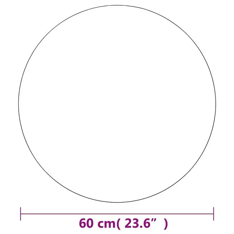 Miroir rond verre 60 cm