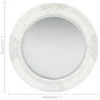 Petit miroir baroque blanc