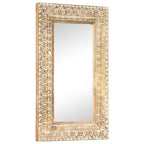 Miroir bois exotique sculpté à la main