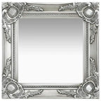 Petit miroir baroque argenté art déco