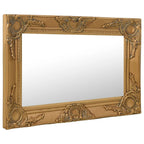 Miroir mural baroque doré