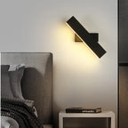 Applique murale LED noire ajustable