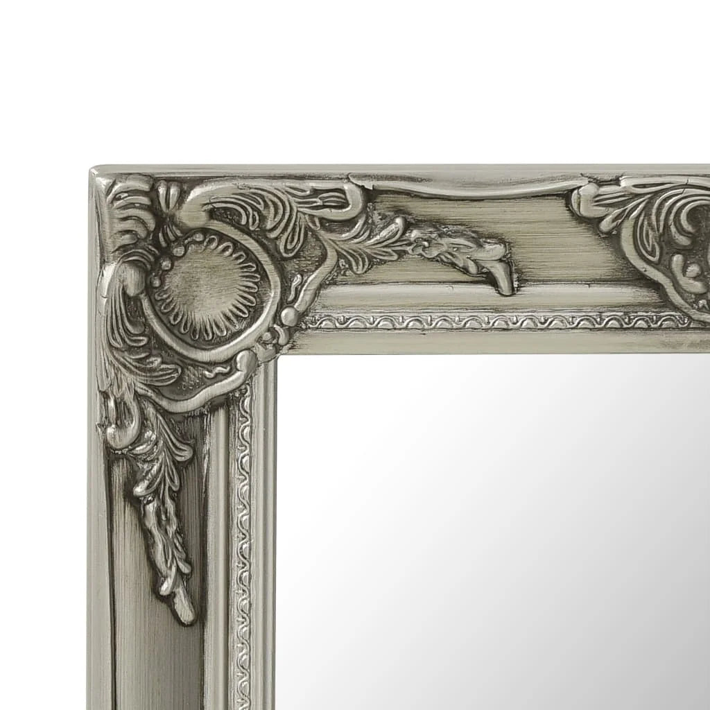 Miroir baroque argenté classique