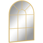 Miroir style fenêtre doré couloir