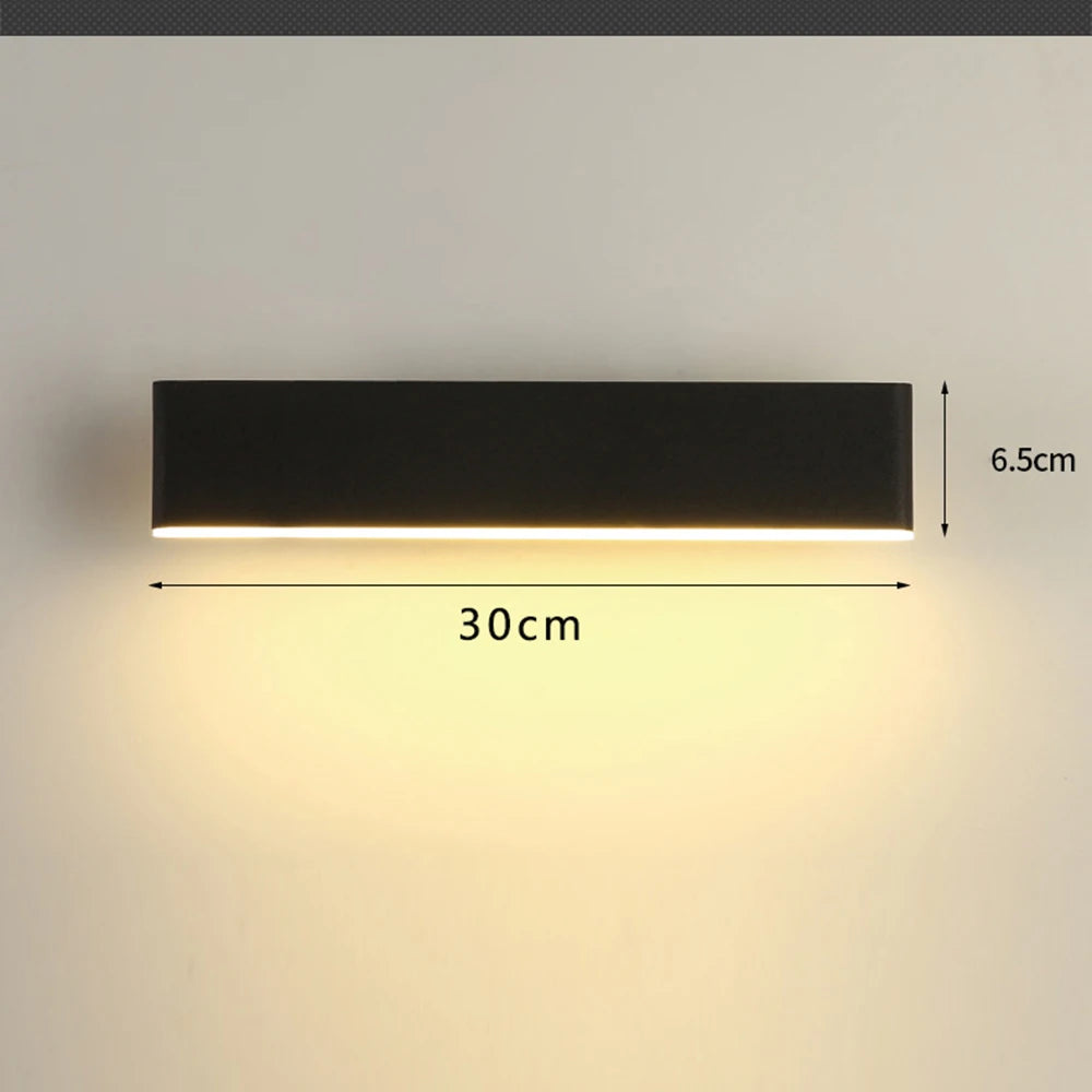 Applique murale LED noire ajustable