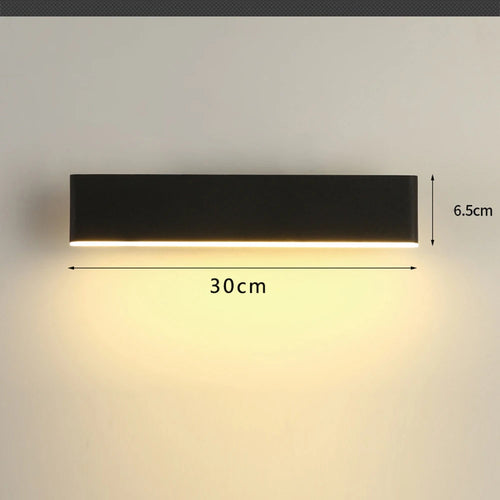 Applique murale LED noire ajustable