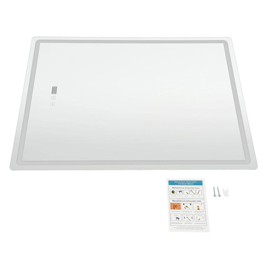Miroir LED salle de bain anti-buée tactile
