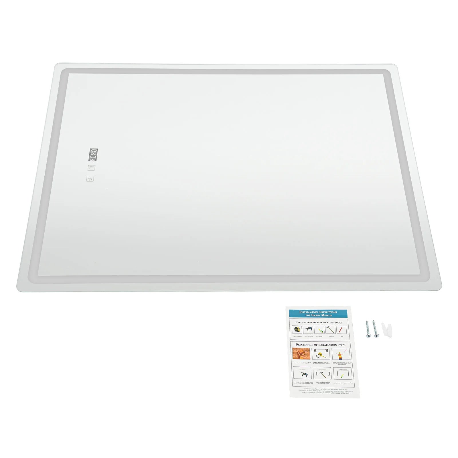 Miroir LED salle de bain anti-buée tactile