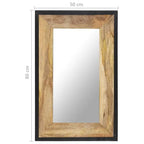 Miroir bois naturel veinage chaleureux