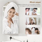 Armoire de toilette arche sans cadre blanche