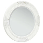 Petit miroir baroque blanc