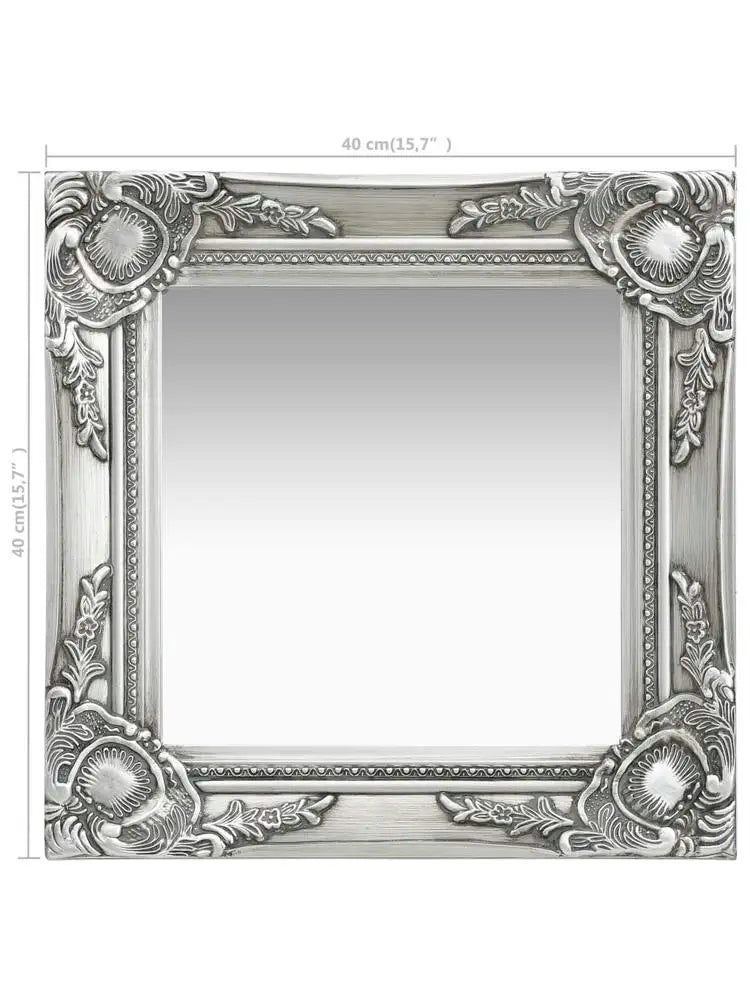 Petit miroir baroque argenté art déco