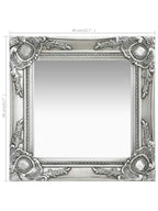 Petit miroir baroque argenté art déco