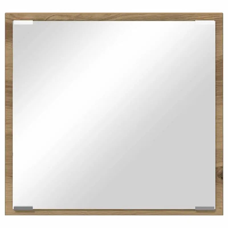 Miroir LED chêne artisanal
