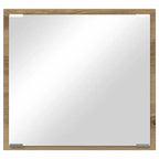 Miroir LED chêne artisanal