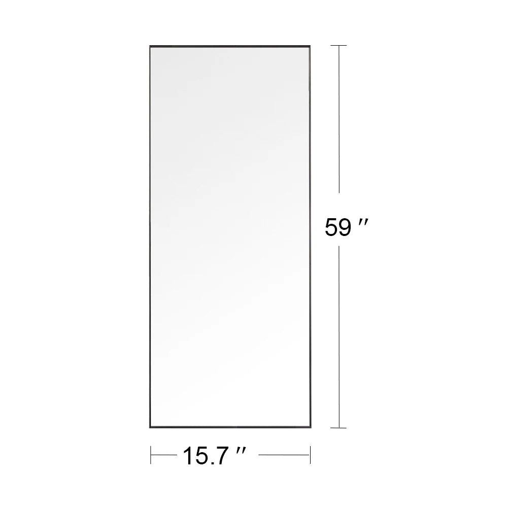 Miroir pleine longueur sur pied ou mural multi-formats