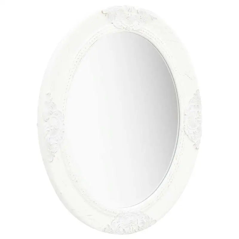 Miroir mural baroque blanc 50x60