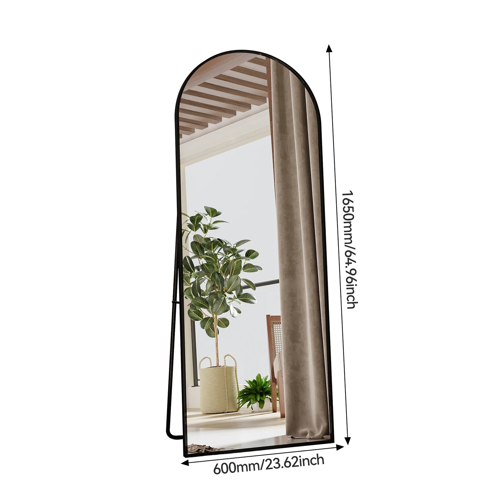 Miroir pleine longueur sur pied ou mural multi-formats