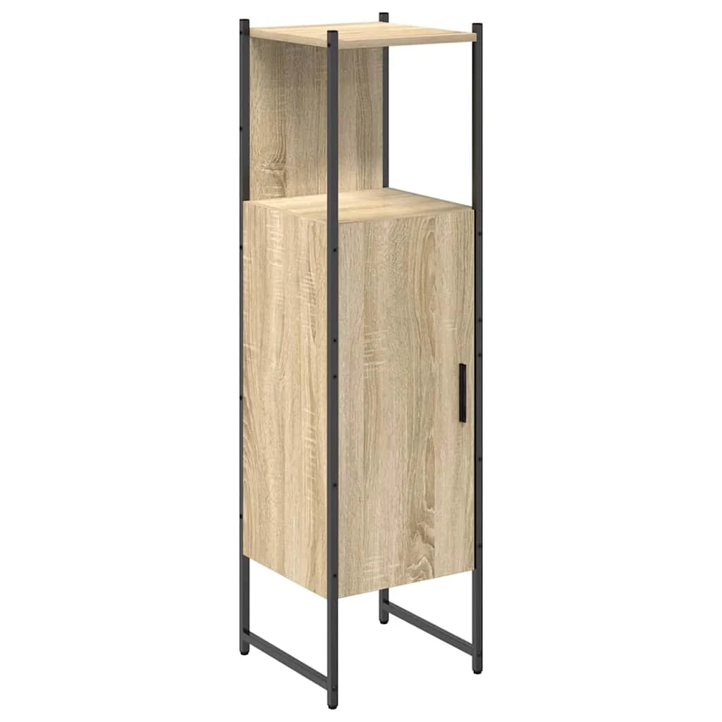 Armoire de toilette beige grand rangement
