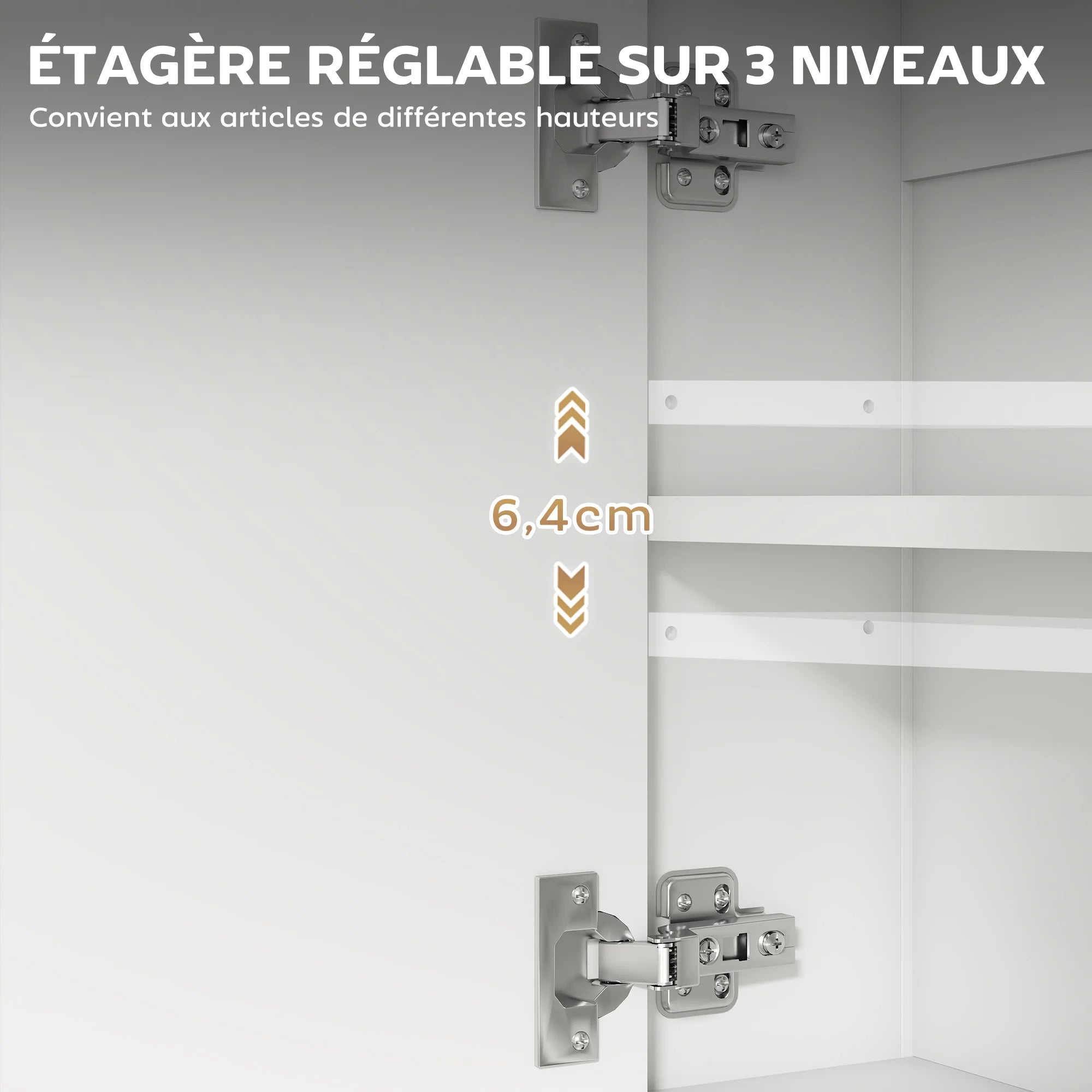 Armoire de toilette blanche 2 portes