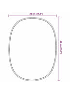 Miroir mural noir compact