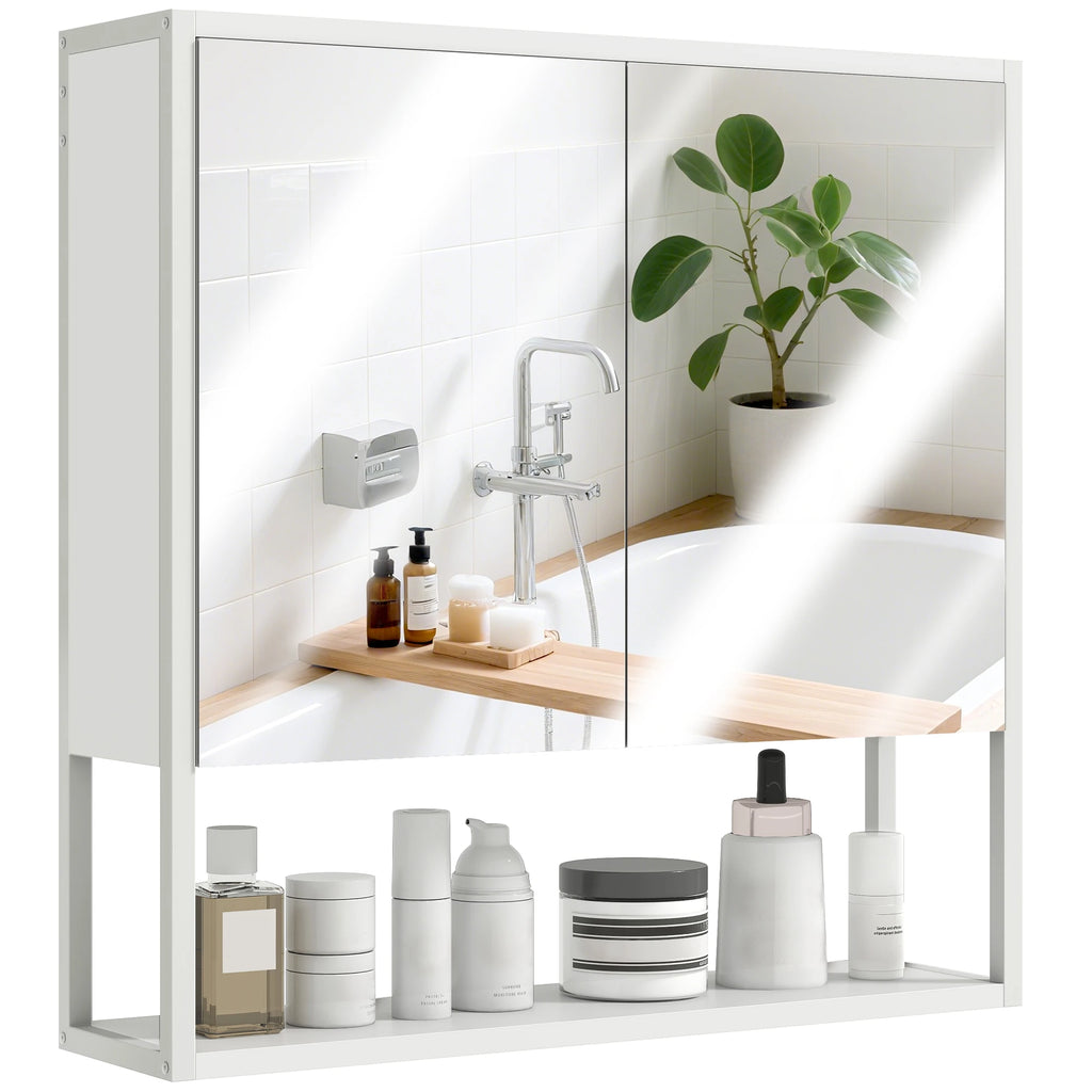 Armoire de toilette blanche 2 portes