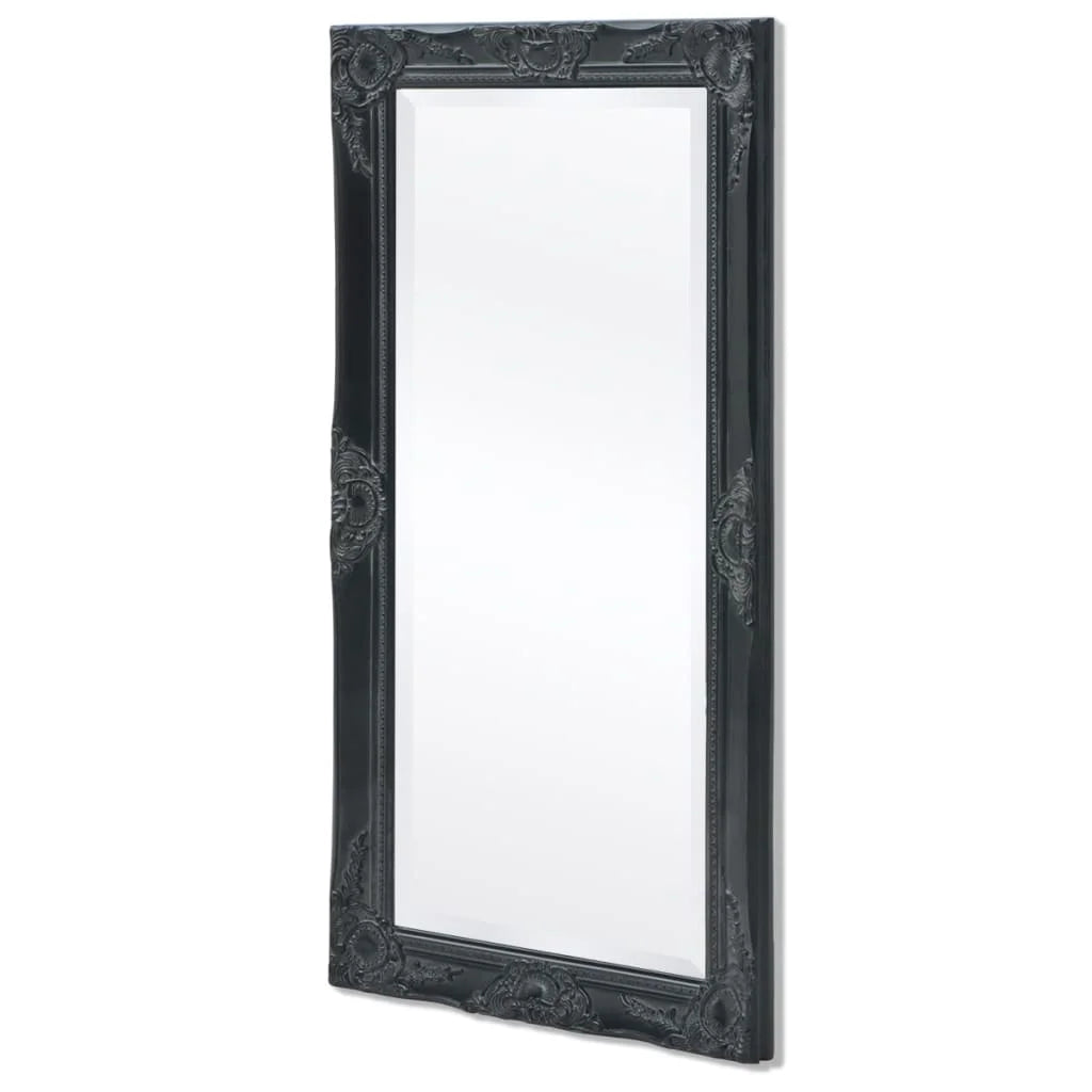 Miroir mural baroque noir grand format