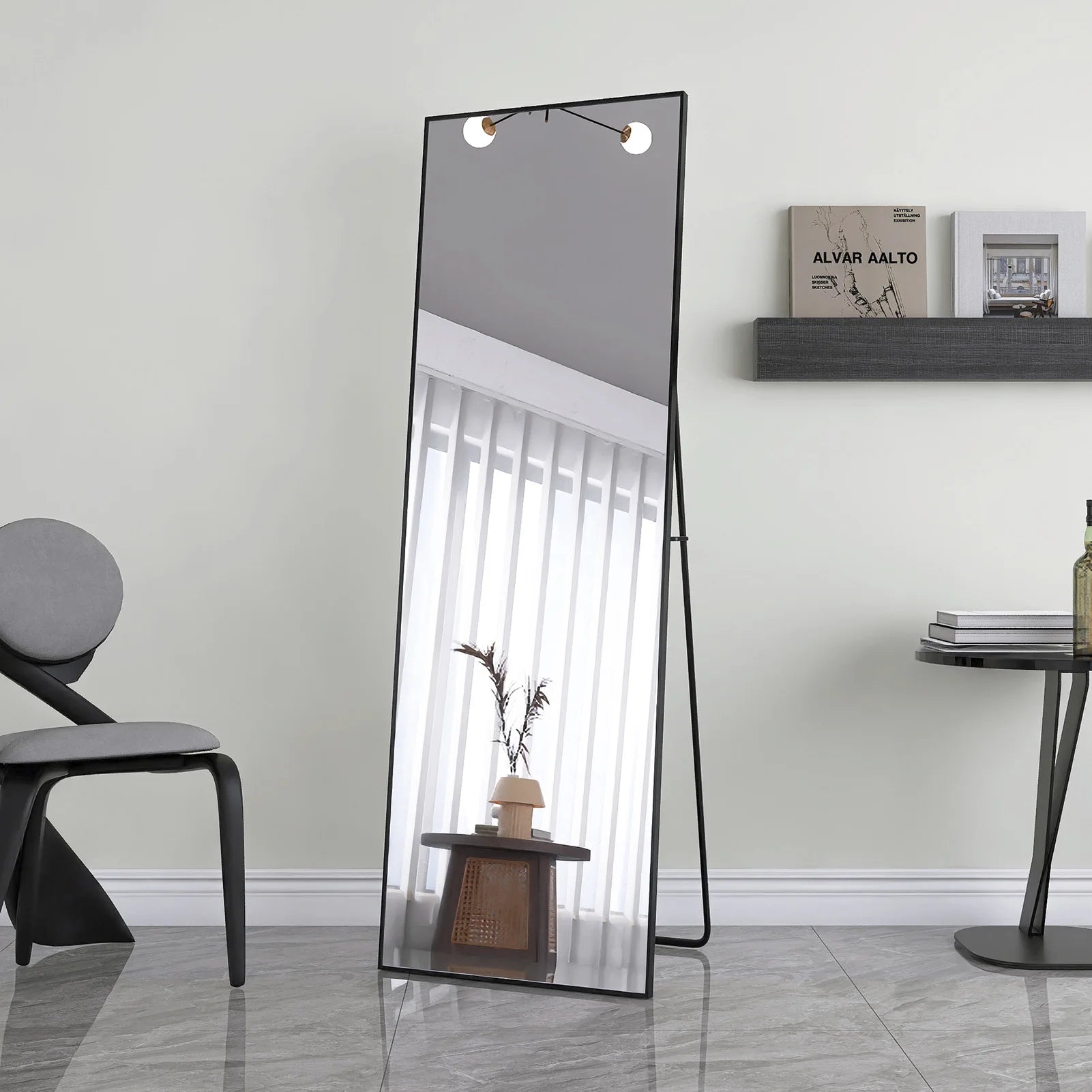 Miroir pleine longueur sur pied ou mural multi-formats