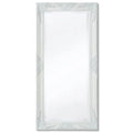 Miroir mural baroque blanc grand format