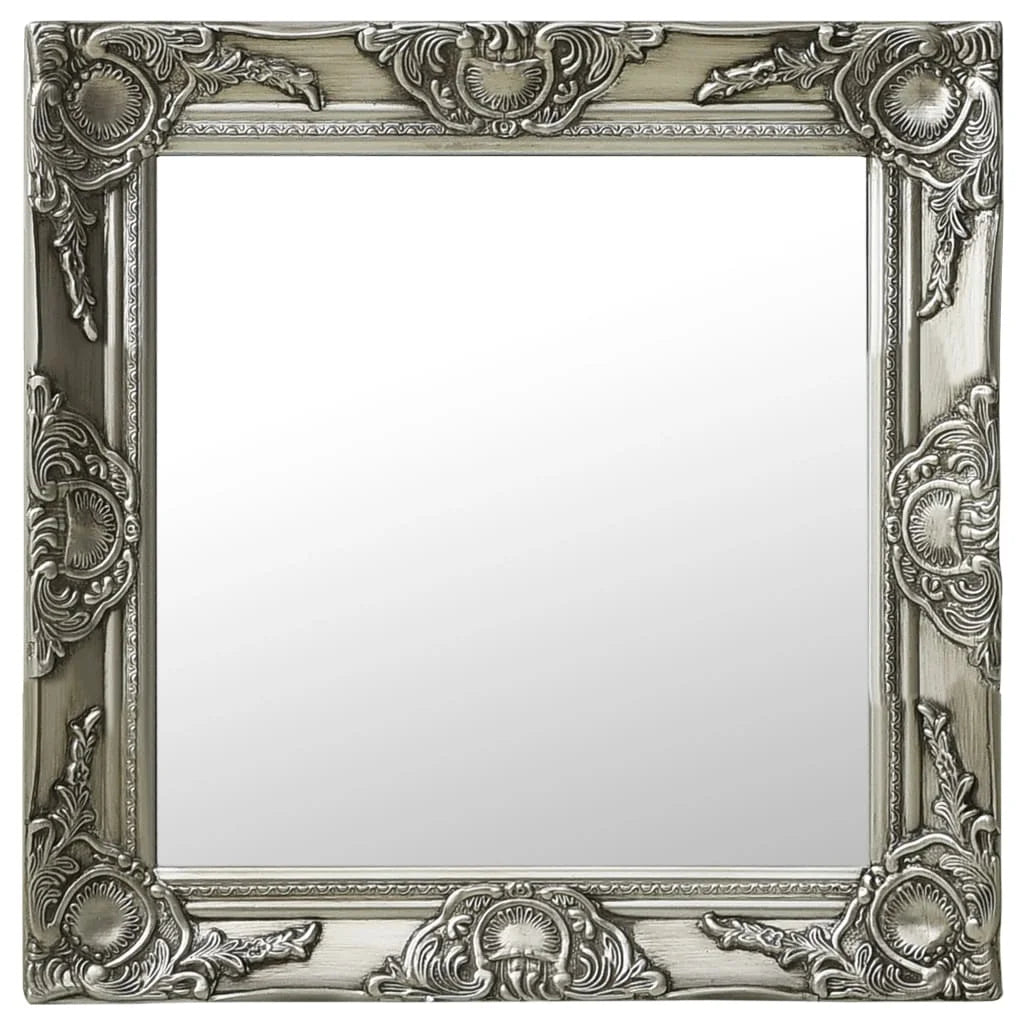 Miroir baroque argenté classique