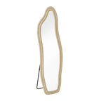 Miroir sur pied ondulé asymétrique flanelle