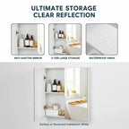 Armoire de toilette 2 niveaux double porte