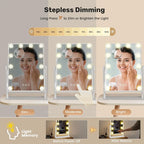 Miroir Hollywood maquillage 12 ampoules LED