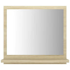 Miroir salle de bain chêne Sonoma
