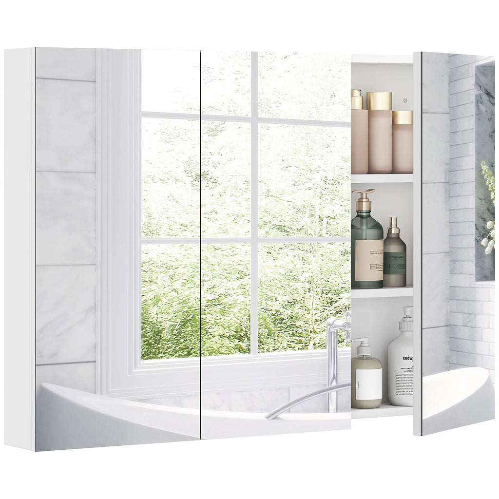 Armoire de toilette miroir 3 portes HOMCOM