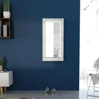 Miroir mural baroque blanc grand format