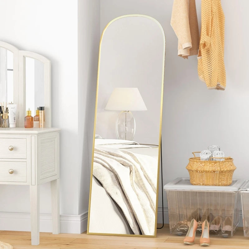 Miroir pleine longueur doré moderne 161,5 cm