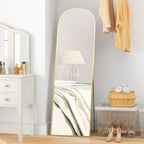 Miroir pleine longueur doré moderne 161,5 cm