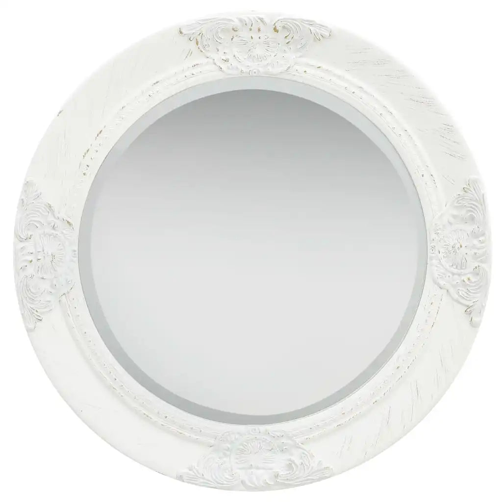 Petit miroir baroque blanc