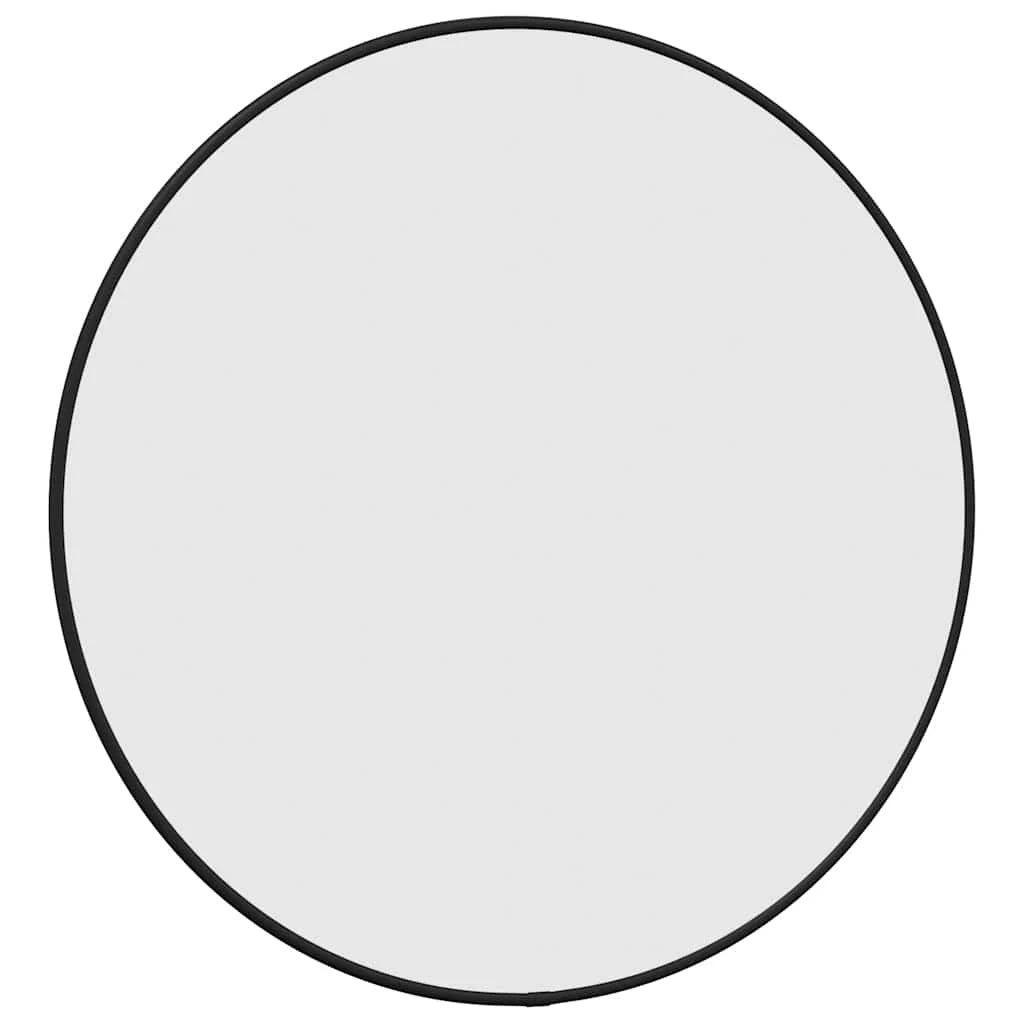 Miroir rond noir minimaliste